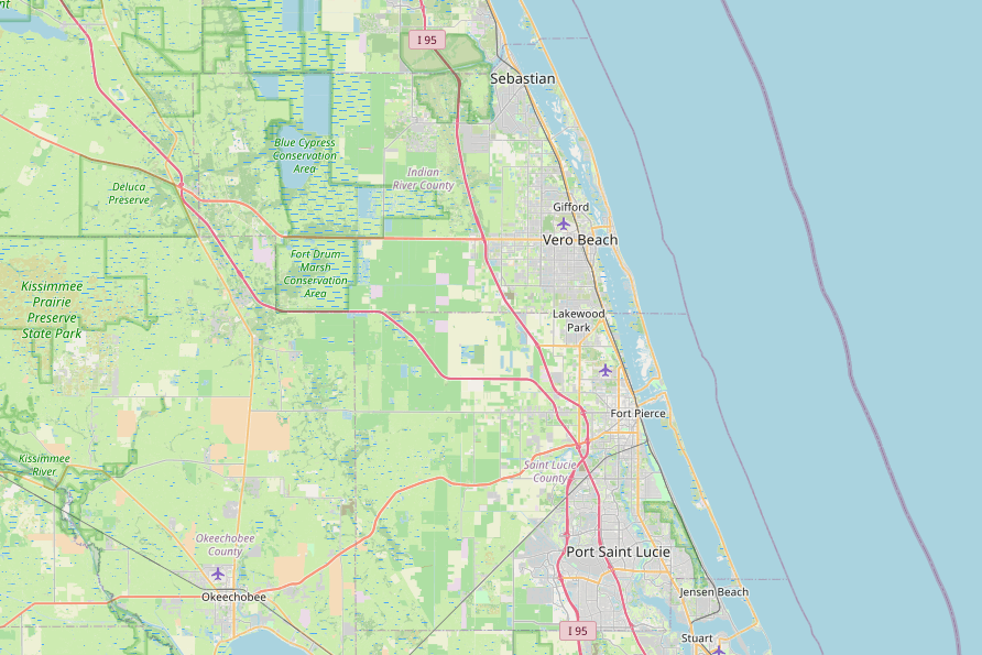 Indian River County Service Area Map